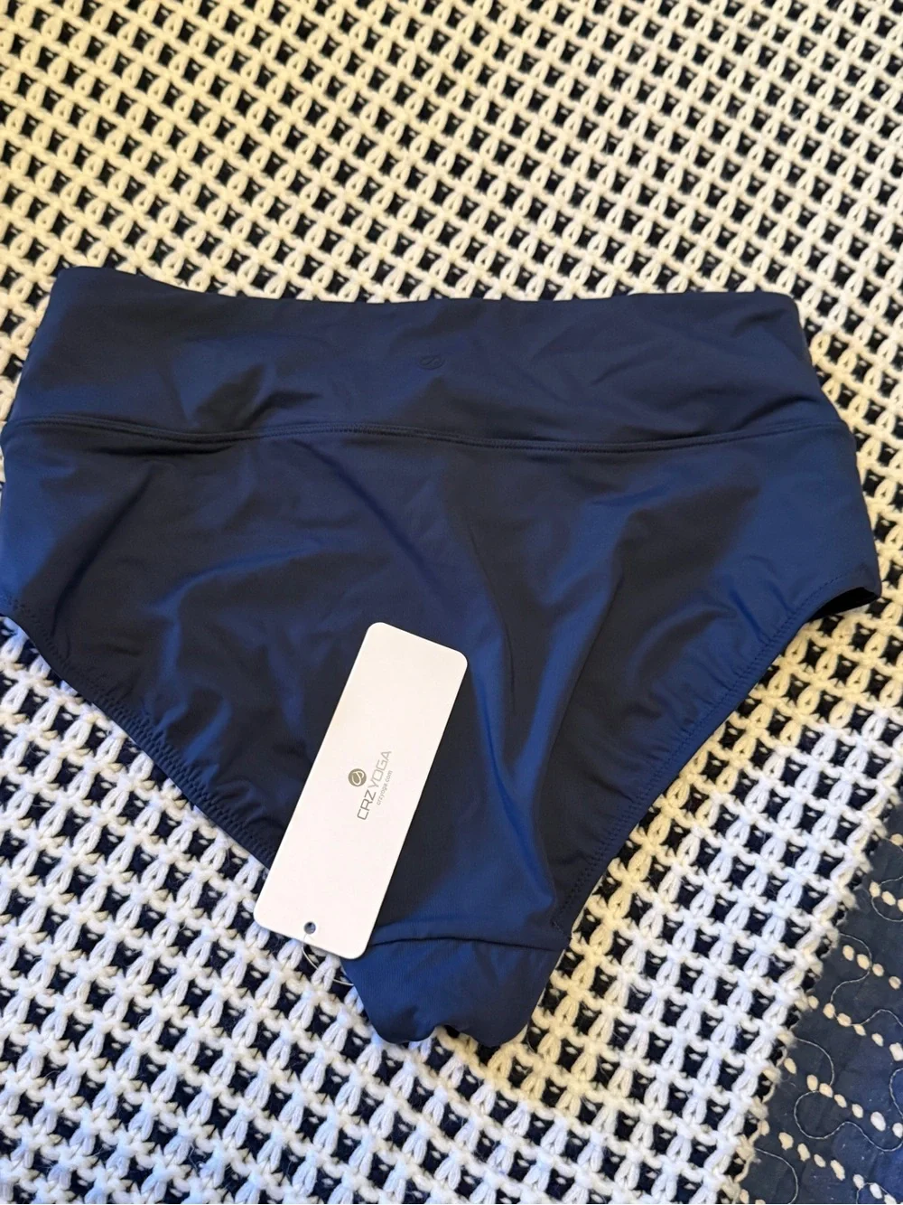 NWT - CRZ YOGA Insignia Blue Swim Bottoms Size Medium